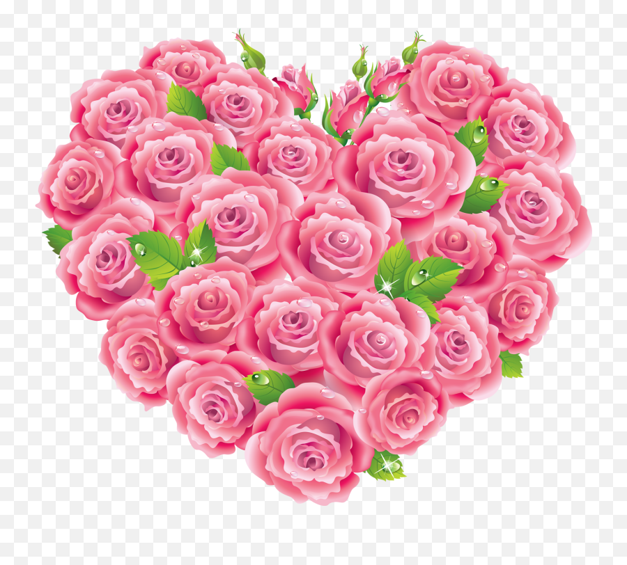Pink Roses Heart Clip Art Pinterest - Pink Roses In A Heart Pink Rose Heart Png Emoji,Pink Rose Emoji