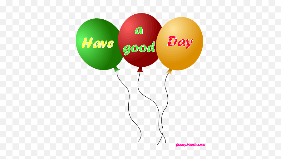 Have A Nice Holiday Gif - Have A Great Day Balloons Gif Emoji,Deserted Emoticon Gif