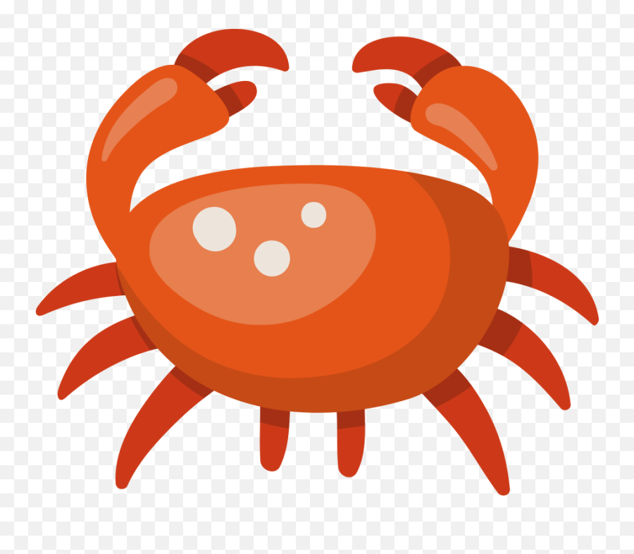 Crab Cartoon Clip Art - Cartoon Crab Png Emoji,Pinching Crab Emoticon