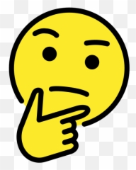Thinking Face Emoji - Thinking Symbols,Think Emoji