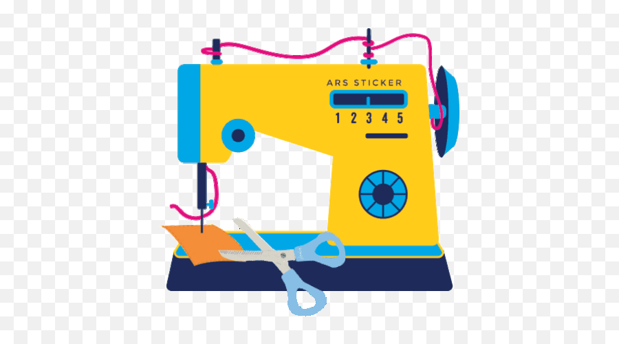 Sewing Machine Sticker Challenge - Horizontal Emoji,Sewing Machine Emoji