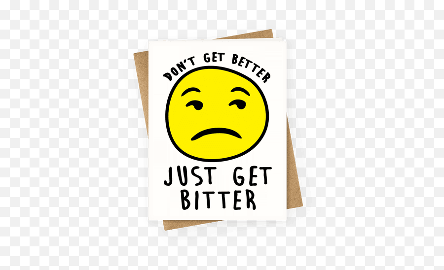 Bitter Humor Greeting Cards Lookhuman - Happy Emoji,Emoticon 