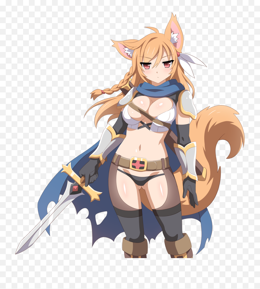 Fox Knight - Anime Fox Knight Girl Emoji,Sakura Dungeon Emoticons