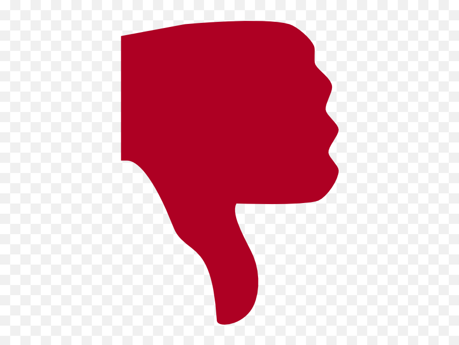 Positivo E Negativo - Red Thumb Full Size Png Download Thumb Red Emoji,Emoji Positivo