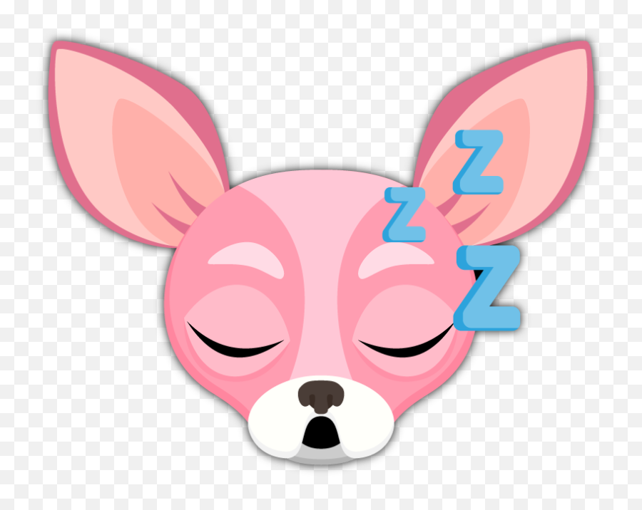 Pink Valentines Chihuahua Emoji - Happy,Drumstick Emoji