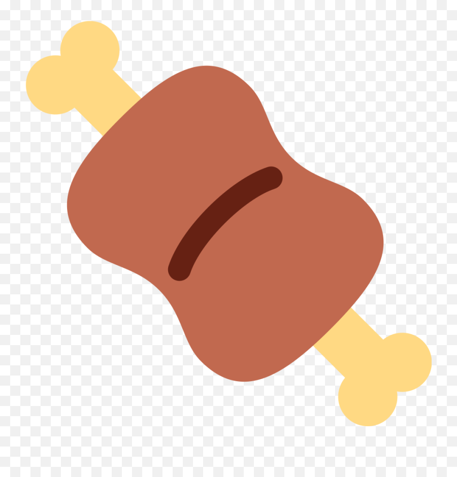 Meat On Bone Emoji - Meat On Bone Emoji,Meat Emoji