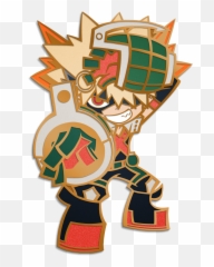 Sd Bakugo Fight Pin - Fictional Character Emoji,Emoticon Art Fight