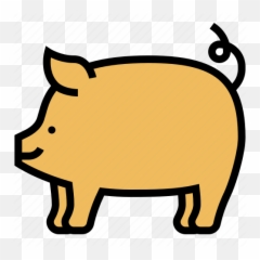 Hog Livestock Pig Ranch Swine Icon - Download On Iconfinder Animal Figure Emoji,Pig And Knife Emoji