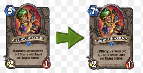 Balance Changes To Giggling Inventor Mana Wyrm U0026 Aviana - Voidfiend Hearthstone Emoji,Emoji Inventor