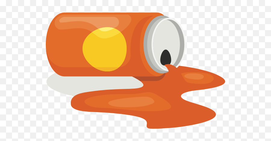 Spilled Orange Drink - Spilled Drink Clipart Emoji,Juice Carton Emoticon