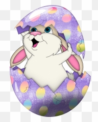 Pascua Rabbit Egg Colors Sticker - Transparent Background Easter Clipart Transparent Emoji,Rabbit Egg Emoji