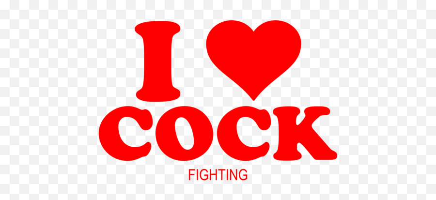 I Love Cock Fighting Funny Shirt Emoji,Fightimg Text Emoji