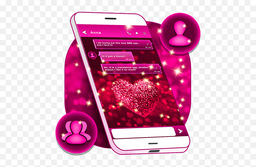 Glitter Sms Themes For Girls 12 Download Android Apk Aptoide - Smartphone Emoji,Emotions For Texting