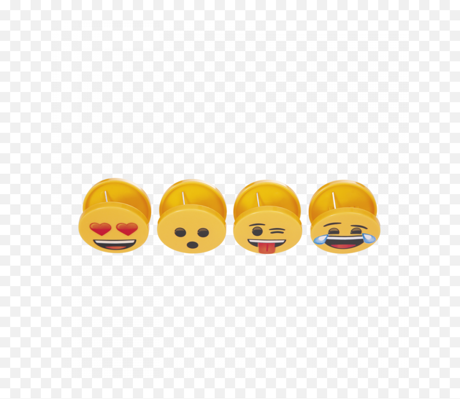 Set X4 Clips Plásticos Emojis - Happy,Zapatos De Emojis