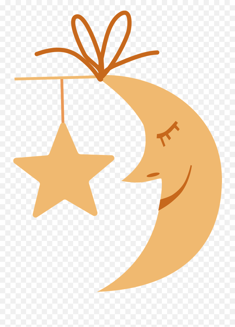 Moon And Star Clipart - Happy Emoji,Half Star Emoji