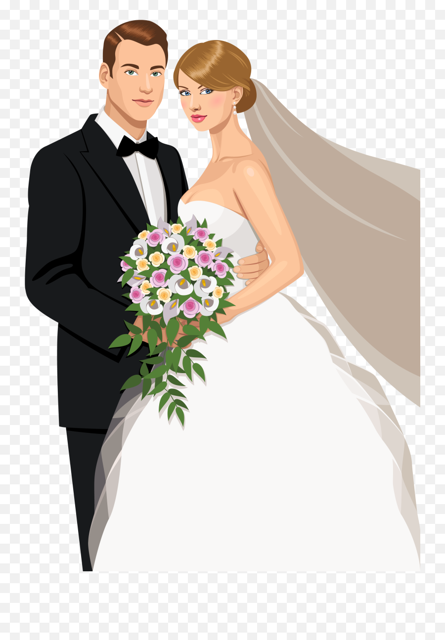 Casamento - Groom Bride Vector Png Emoji,Male Order Bride Emoji