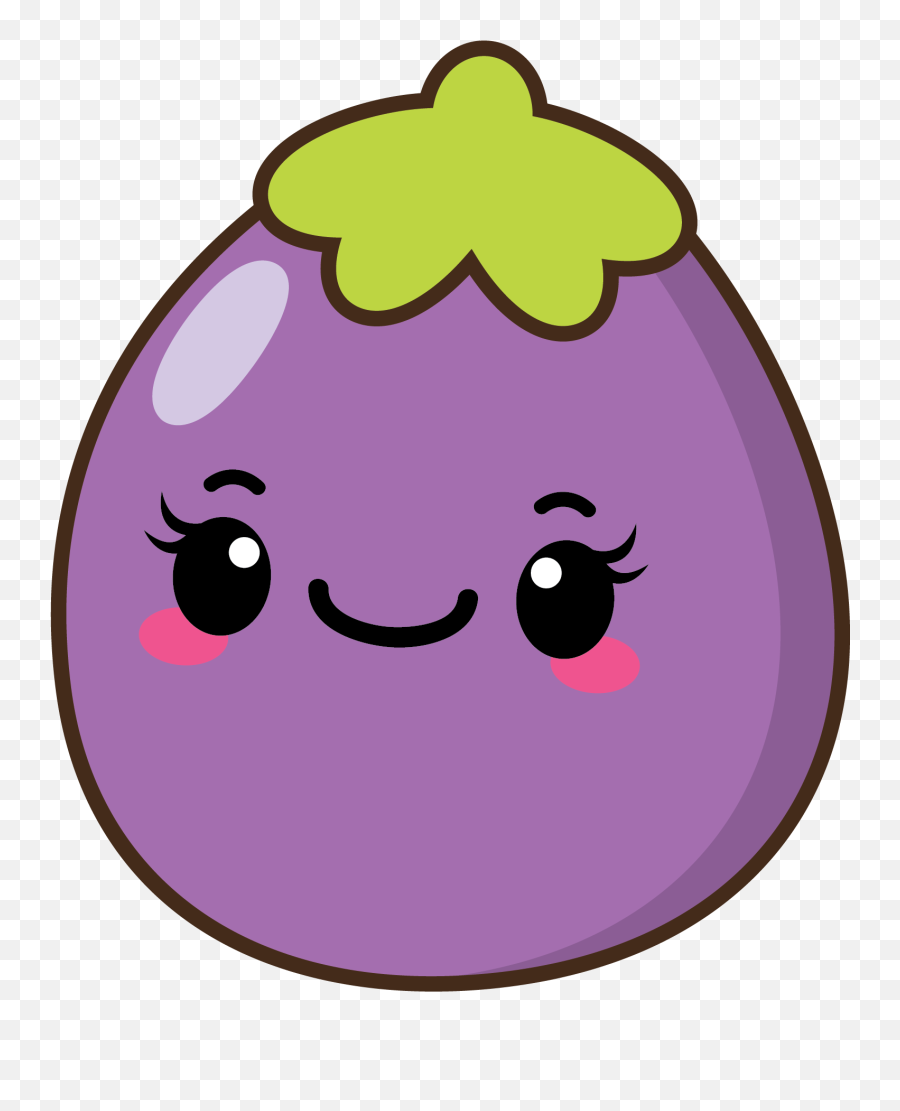 Eggplant Clipart - Full Size Clipart 2732301 Pinclipart Kawaii Eggplant Emoji,Brinjal Emoji