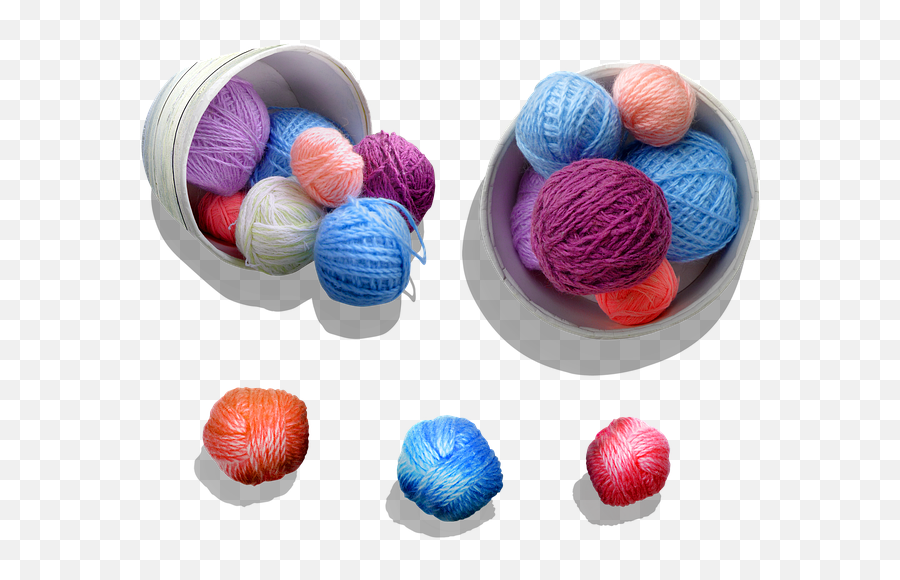 Knitting Yarn Wool Knit Handmade Craft - Knitting Emoji,Ball Of Emotions Yarn