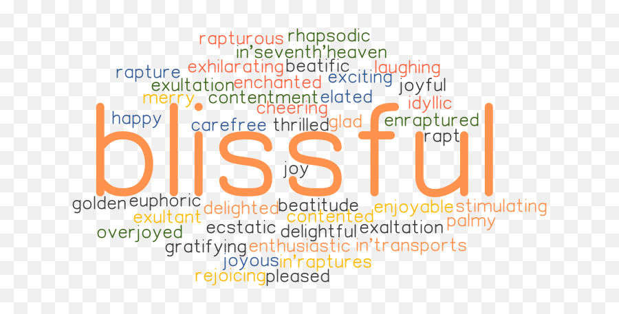 Blissful Synonyms And Related Words What Is Another Word - Dot Emoji,Exaggerated Emotion Expression