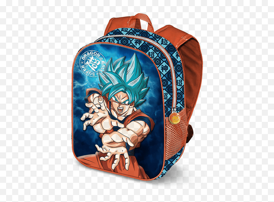 Dragon Ball Z Backpack Kindergarten 3d Kamehameha - Mochila Dragon Ball 3d Goku Emoji,Dragon Ball Touches My Emotions