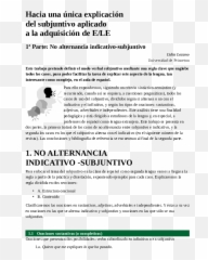 Hacia Una Única Explicación Del Subjuntivo Aplicado A La - Document Emoji,Realidades 3 El Subjuntivo Con Verbos De Emotion