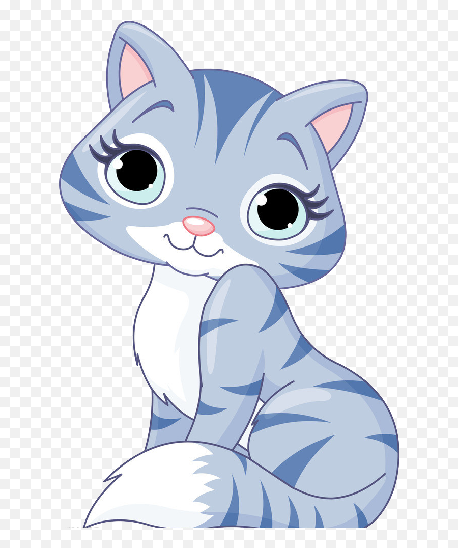 Library Of Cute Cat Cartoon Vector Royalty Free Library Png - Cat Clipart High Resolution Emoji,Tiny Animated Cat Emojis