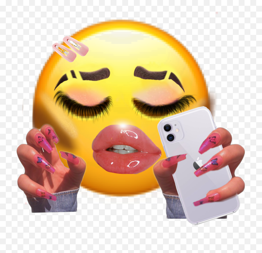 Lashes Emoji With Nails Meme This Meme Is Used To Poke Fun - Slay Queen Emoji Png,Didi Emojis