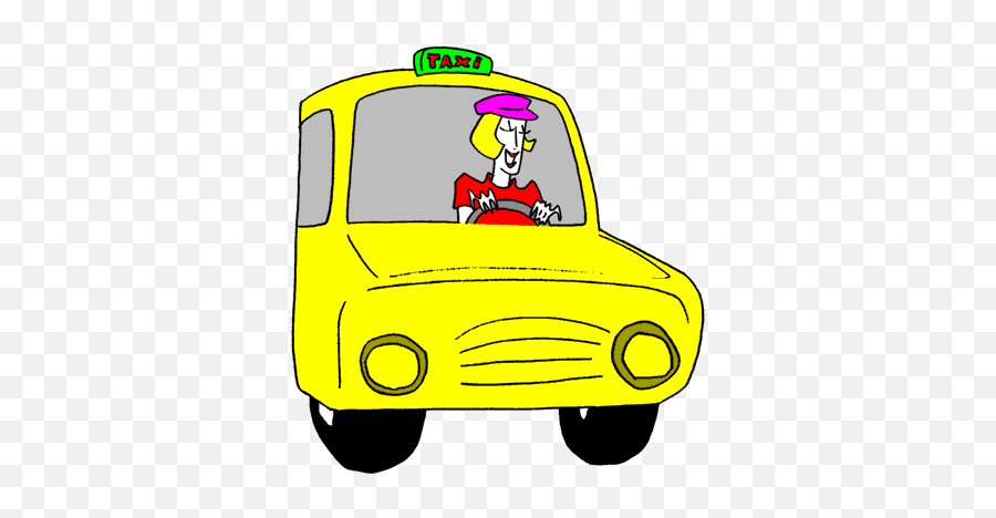 Taxi Driver Graphics And Animated Gifs - Gambar Sopir Animasi Emoji,Animated Emoticons Driving Car