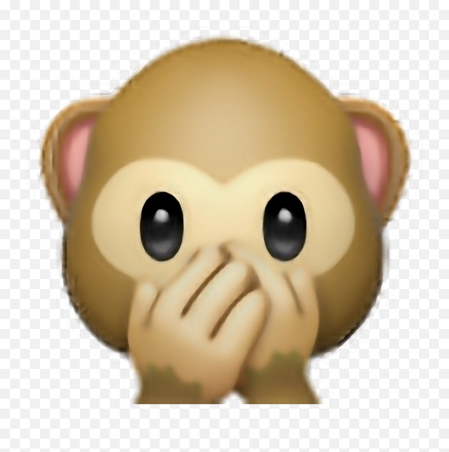 Emoji Transparent Png Image - Speak No Evil Monkey Iphone Emoji,Emoji Overlays