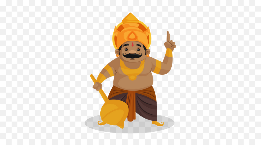 Best Premium Kumbhkaran Attacking Using - Character Indian King Cartoon Emoji,Emoticon With Dumbells