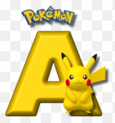 Abecedario De Pikachu De Pokémon Pikachu Alphabet - Oh My Pokemon Alphabet Letter N Emoji,Bizcochos Con Decoraciones De Emojis