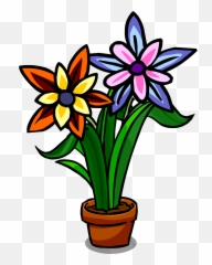 Sunset Flowers - Club Penguin Flower Png Emoji,Flower Emojis Names
