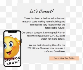 Did You Know U2013 November 2020 Lewis U0026 Clark Home Builders - Happy Emoji,Larry Emoticon