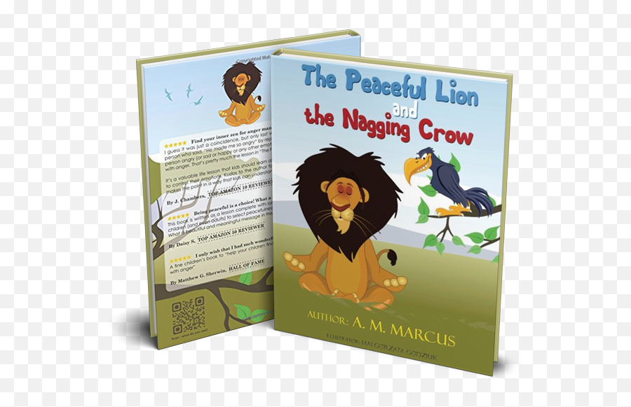 The Peaceful Lion And The Nagging Crow By A M Marcus - Leo Emoji,Children's Literature Simplification Of Emotions