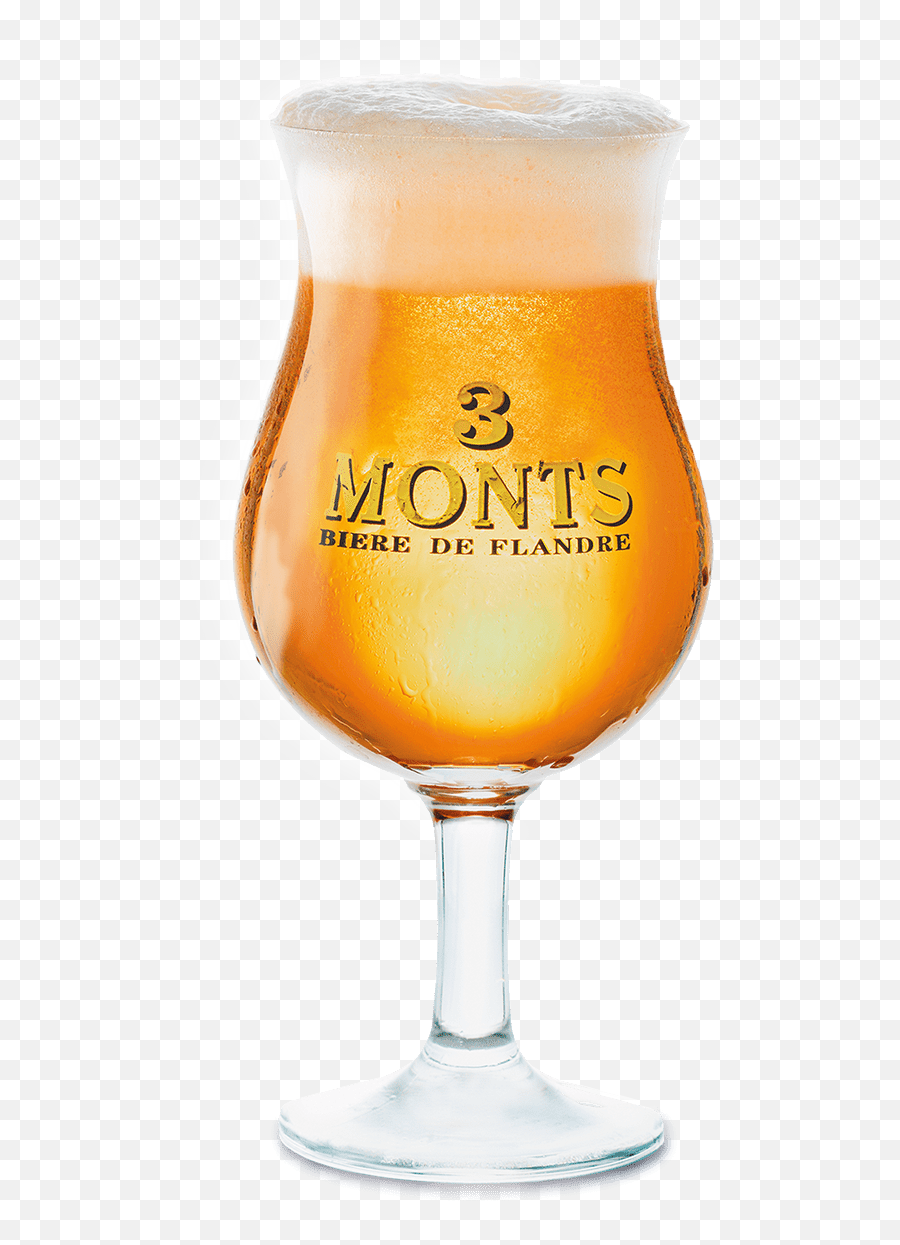 3 Monts Our Line Of Beers Brewed In French Flanders - Beer Glassware Emoji,Flanders Bottle Your Emotions