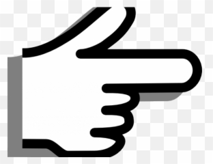 Hand Pointing Cartoon Png Clipart - Press A Button Clipart Emoji,Curled Finger Emoji