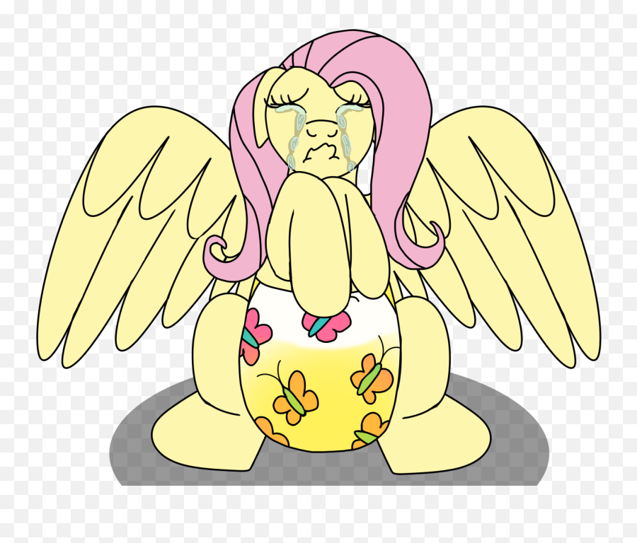 2667749 - Questionable Artistlynnthenerdkitty Fluttershy Angel Emoji,A Flurry Of Emotions Mlp Episode