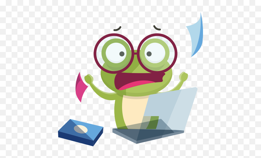 Stress Stickers - Stress At Work Emoji,Animated Frog Emoticons