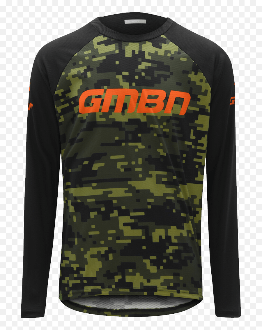 Long Sleeve Mtb Jersey - Long Sleeve Emoji,Camo Print Your Emotion