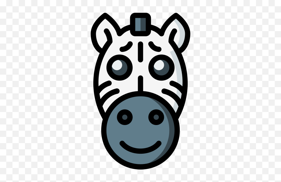 Zebra - Free Animals Icons Emoji,Sealion Emoticon