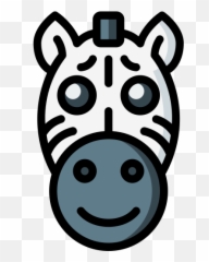 Zebra - Free Animals Icons Emoji,Sealion Emoticon