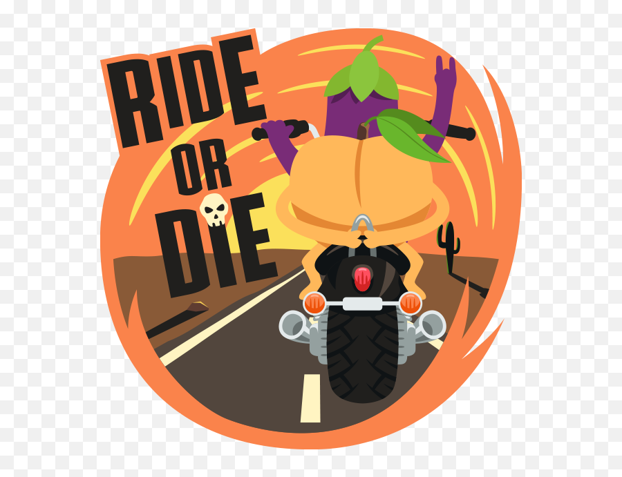 Eggplant Life Emoji Inspired Stickers By Emojione By - Fictional Character,Motorcycle Emoji
