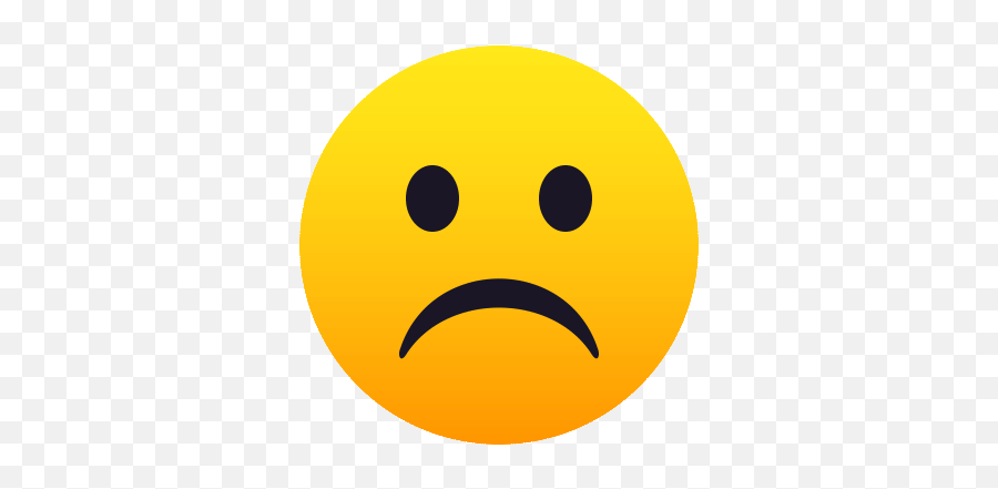 Frowning Face Joypixels Gif - Frowningface Joypixels Sad Face Png Emoji,Looking Away Emoji