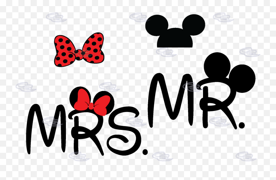 Mr Mrs Minnie Mouse Bow And Mickey Mouse Ears On Hood - Mr Emoji,Mickey Mouse Ears Emoticon Facebook