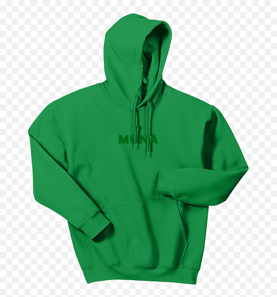 Muna Logo Green Embroidered Pullover Hoodie Home Page Emoji,Face Emoticon Embroidered Long Sleeve Sweatshirts