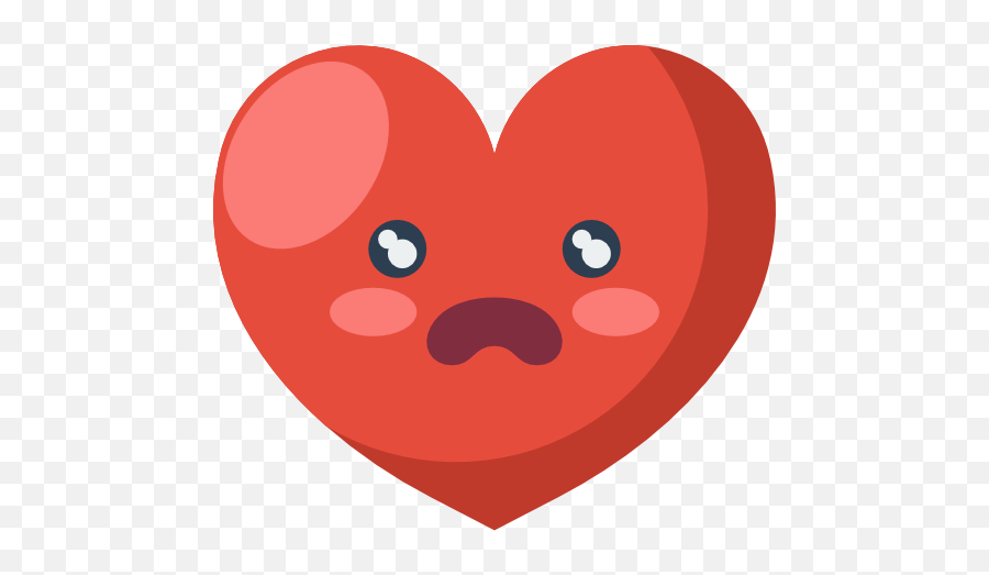 Heart - Happy Emoji,Emoticon Asustado