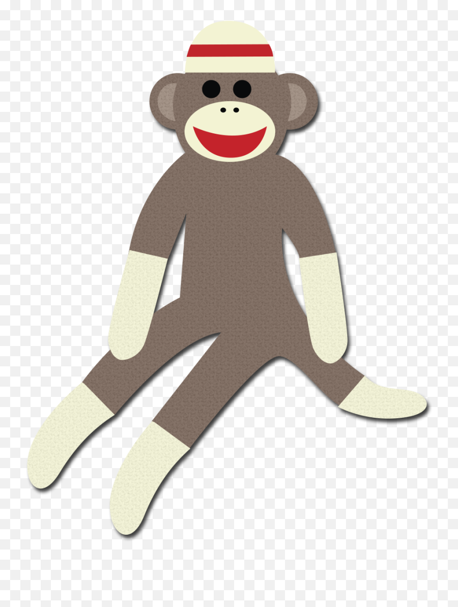 Monkey Clipart Outline Monkey Outline - Transparent Sock Monkey Clip Art Emoji,Sock Monkey Emoji