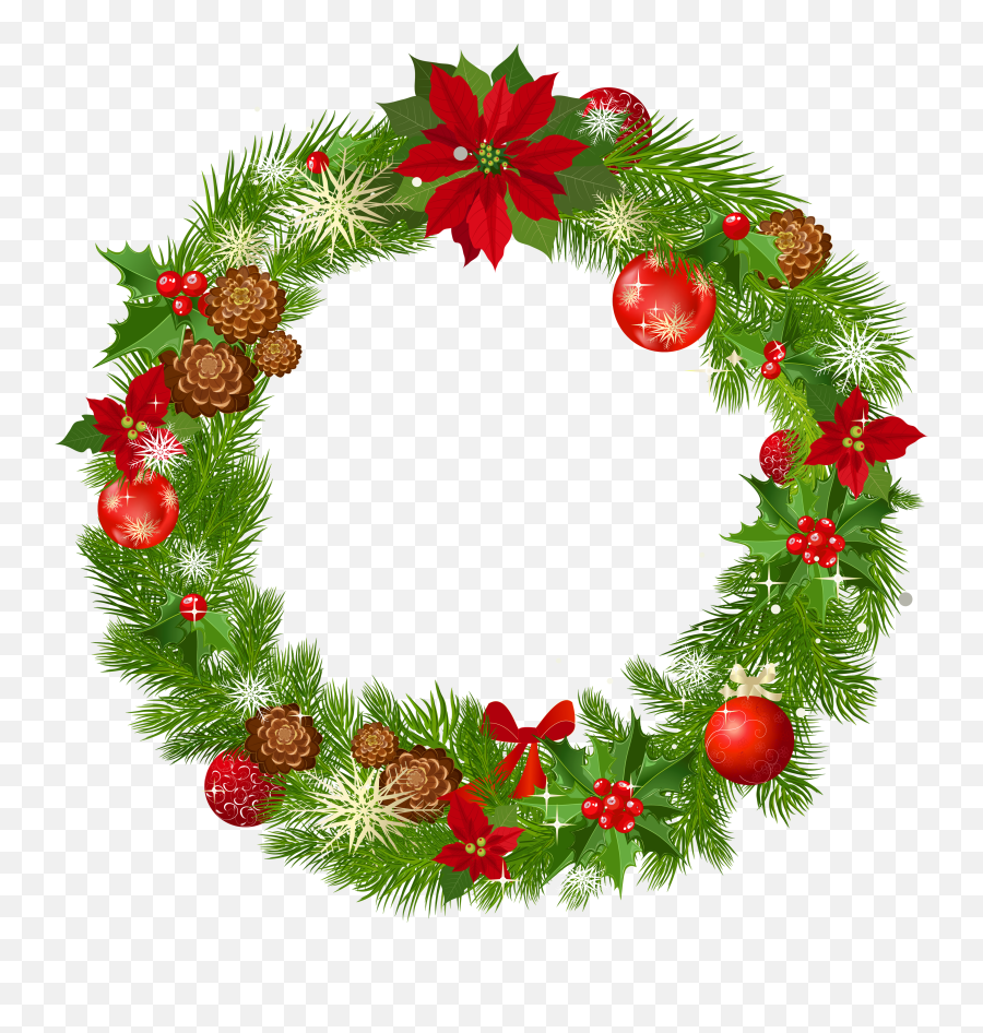 Download Christmas Free Png Transparent Image And Clipart - Christmas Wreath Png Emoji,Christmas Eve Emoji