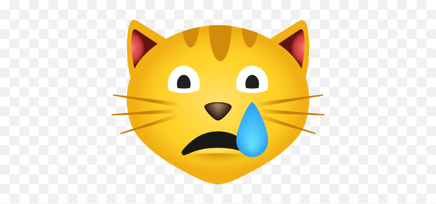 Crying Cat Icon - Happy Emoji,Screaming Cat Emoji