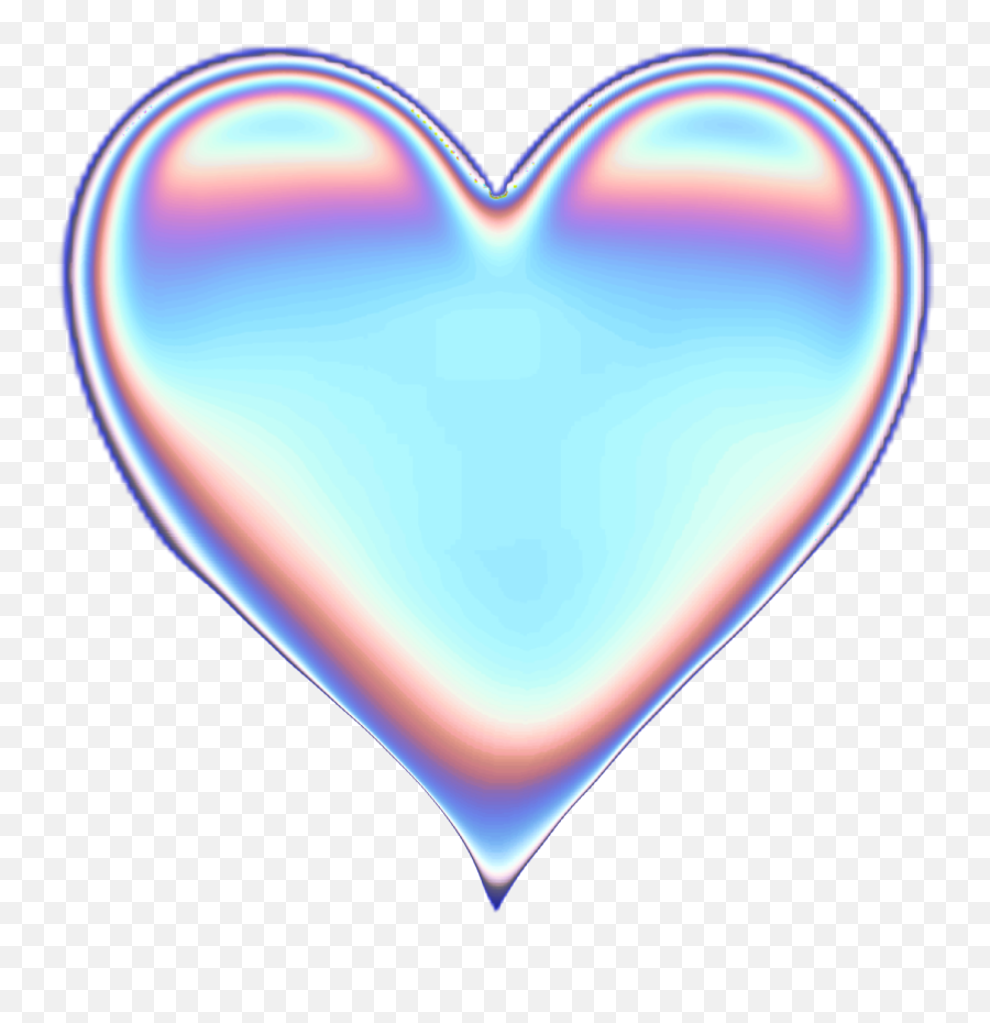 Heart Holodaze Holo Holographic Sticker By Dinaaaaaah - Holographic Heart Png Emoji,Valentines Day Emoji 2